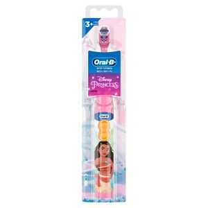 Oral-B Battery Toothbrush Moana Disney Princess Kids Electric Powered Purple 3+